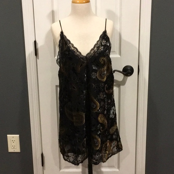 ✨Velvet Burnout Paisley Slip Dress.✨💥Host Pick💥 - Picture 6 of 8